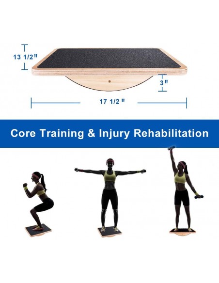 Tabla de equilibrio, tabla de fisioterapia, tablas de equilibrio para  adultos, tabla de equilibrio de madera para terapia física