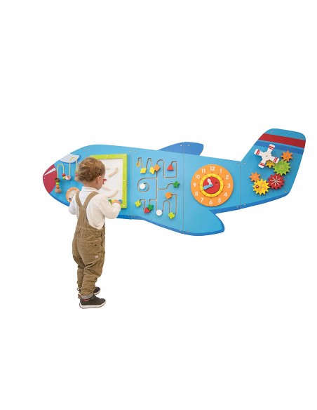 PANEL DE PARED ACTIVIDADES EN FORMA DE AVION