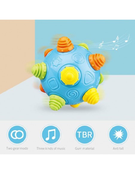 BOLA SENSORIAL CON SONIDO PARA BEBE