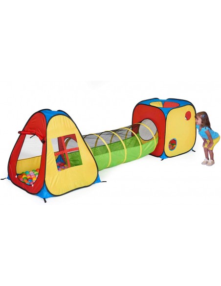 TIENDA DE CAMPAÑA INFLABLE CON TUNELES