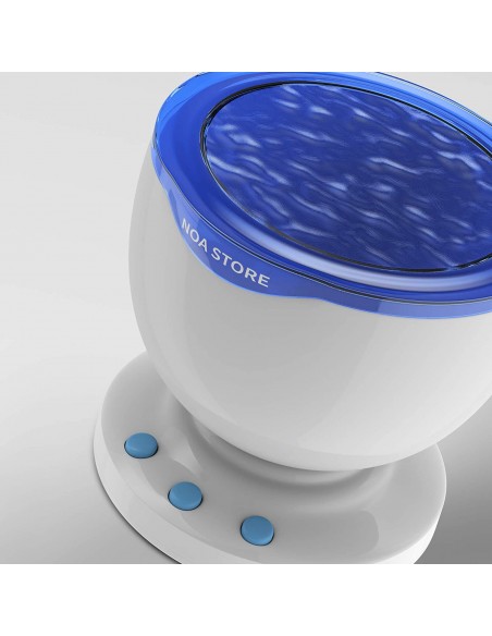 PROYECTOR DE LUZ LED CON SONIDO EN FORMA DE OCEANO PAR AUTISMO