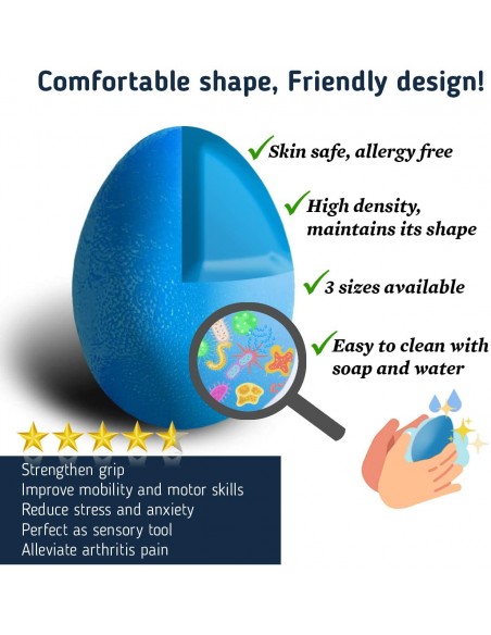 HUEVO PARA EJERCITAR FUERZA EN MANO Y DEDOS