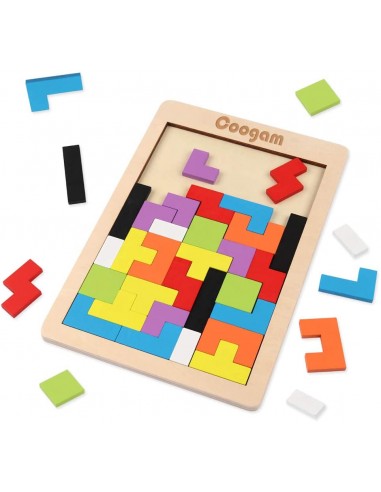 JUEGO DE ROMPECABEZAS DE MADERA ARMABLE