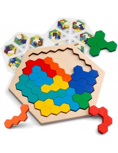 JUEGO DE MADERA HEXAGONAL