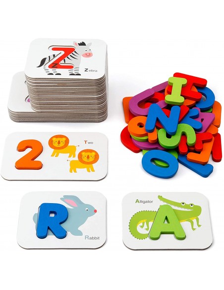 JUEGO DE TARJETAS FLASH CON ANIMALES Y LETRAS