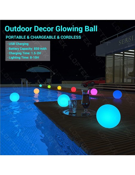 BOLAS CON LUZ FLOTANTES