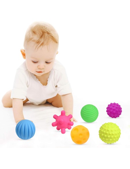 Bolas con textura para estimulacion temprana