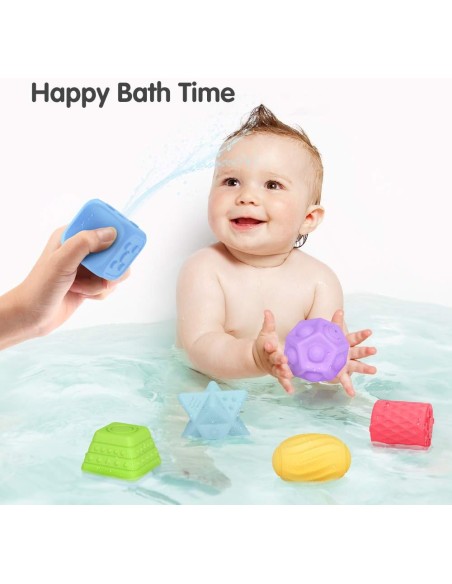 Figuras sensoriales con texturas seguro para niños