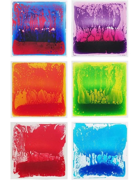 Azulejos sensoriales extra grandes con colores y agua