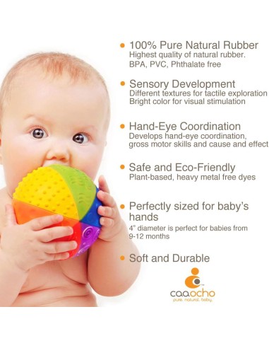 Bola sensorial de goma